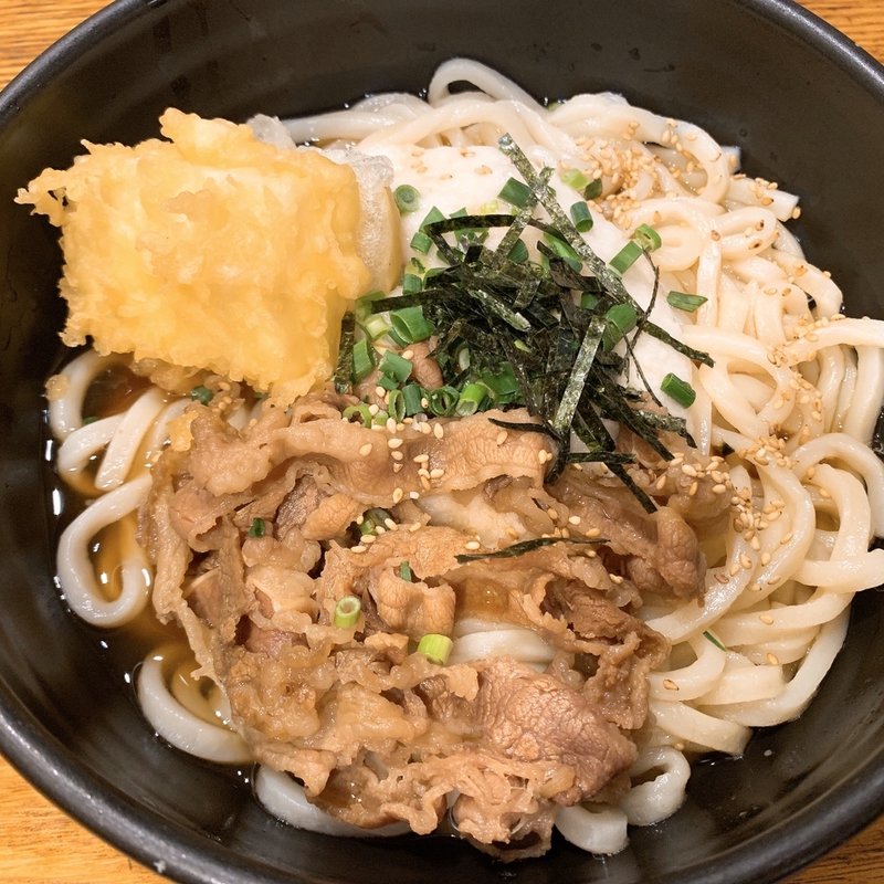 肉ぶっかけとろろうどん(硯家 本店)