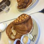 フライドチキンパンケーキセット（アイスコーヒー）(ハワイアンパンケーキハウス パニラニ （Hawaiian Pancakes House Paanilani）)