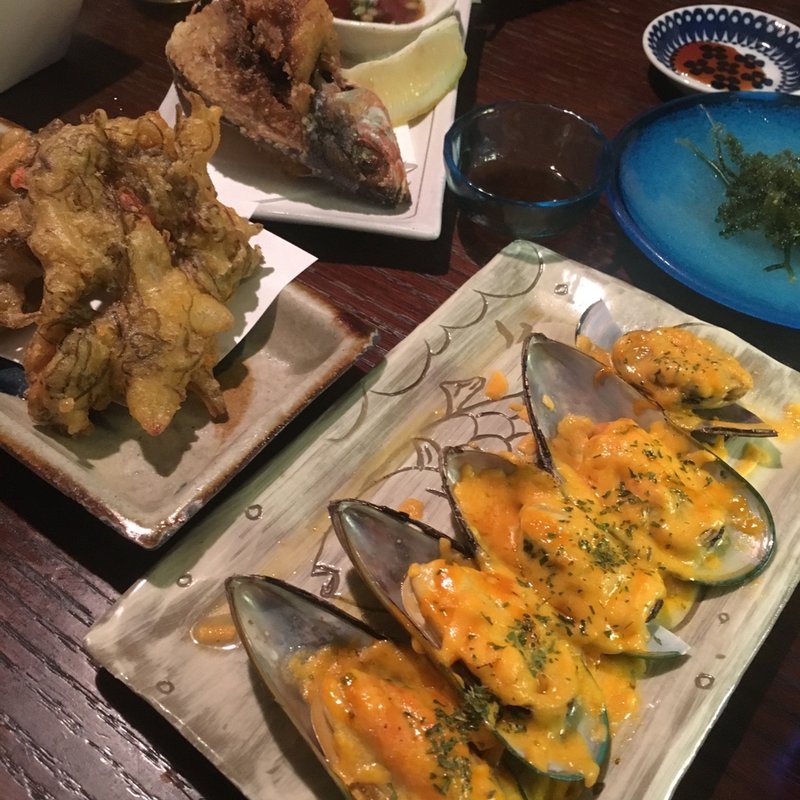 ムール貝のウニソース(海風よ )