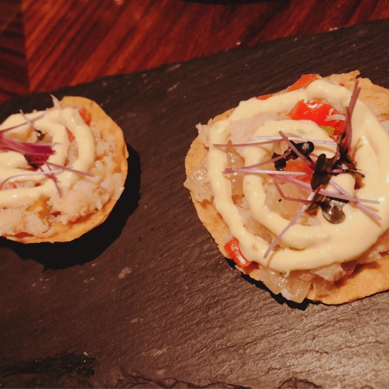 本ずわい蟹のトスターダ(el caliente -modern mexicano- （エル　カリエンテ）)