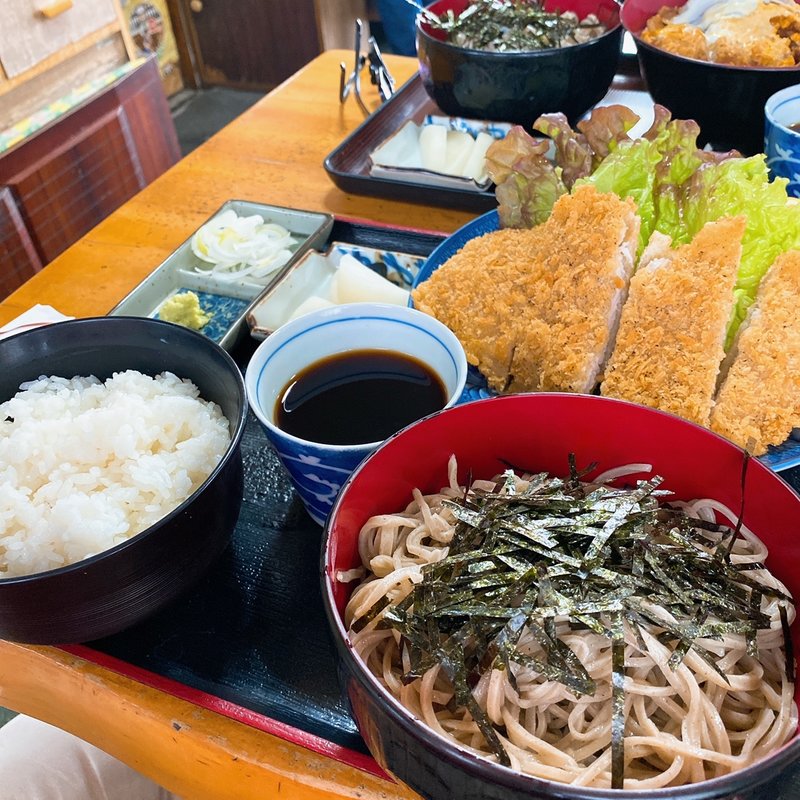 豚カツセットそば(一休庵 )