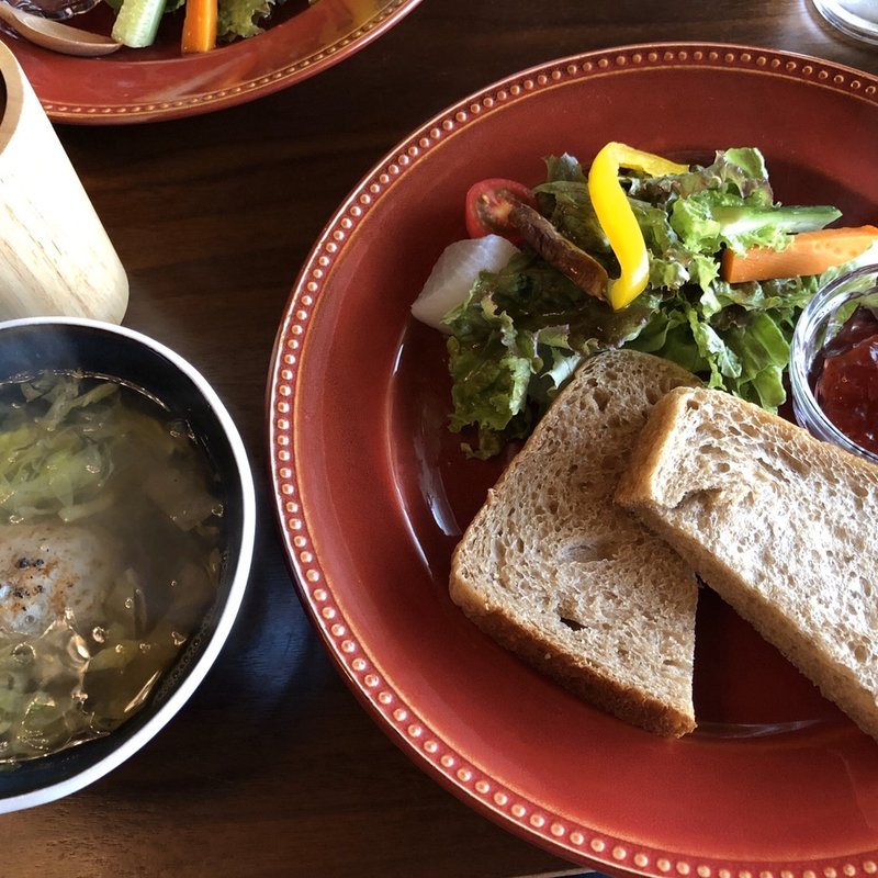 天然玄米酵母パン＆サラダ･スープセット(Cafe TENTO)