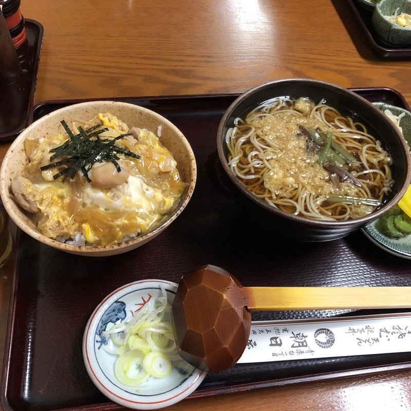 親子丼セット(朝日屋)