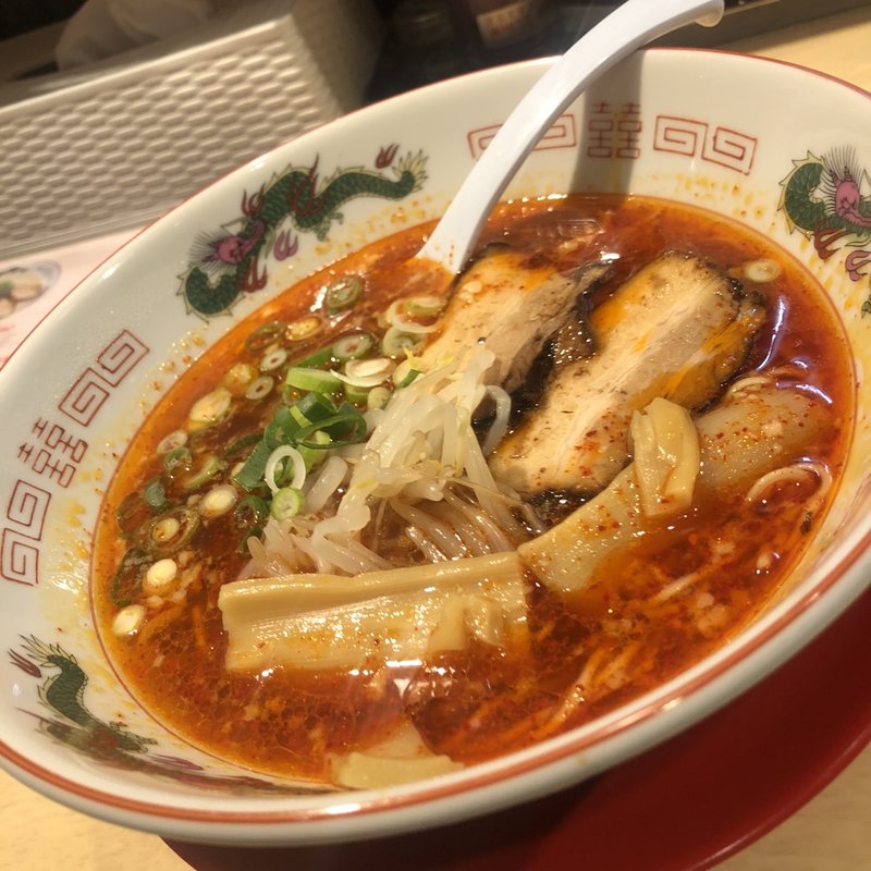 鶏ガラ醤油のピリ辛中華そば(中華そば 丸京)