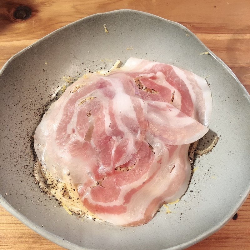 生ハムとレモンのクリームパスタ(フィリペペ )