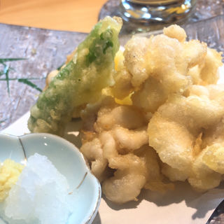 白子の天ぷら(出雲料理おくに)