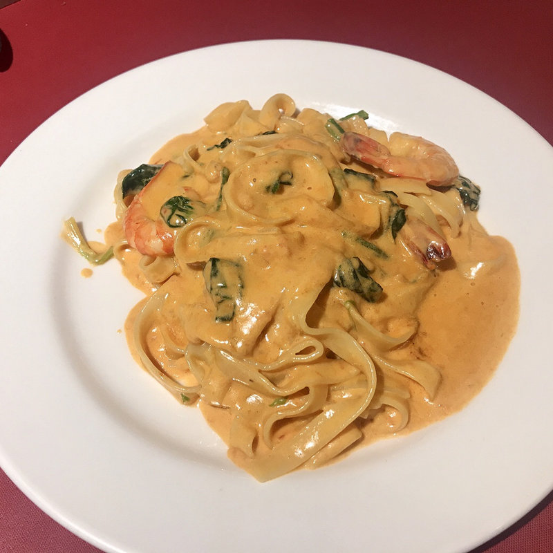 エビクリームパスタ(ピノキオ)