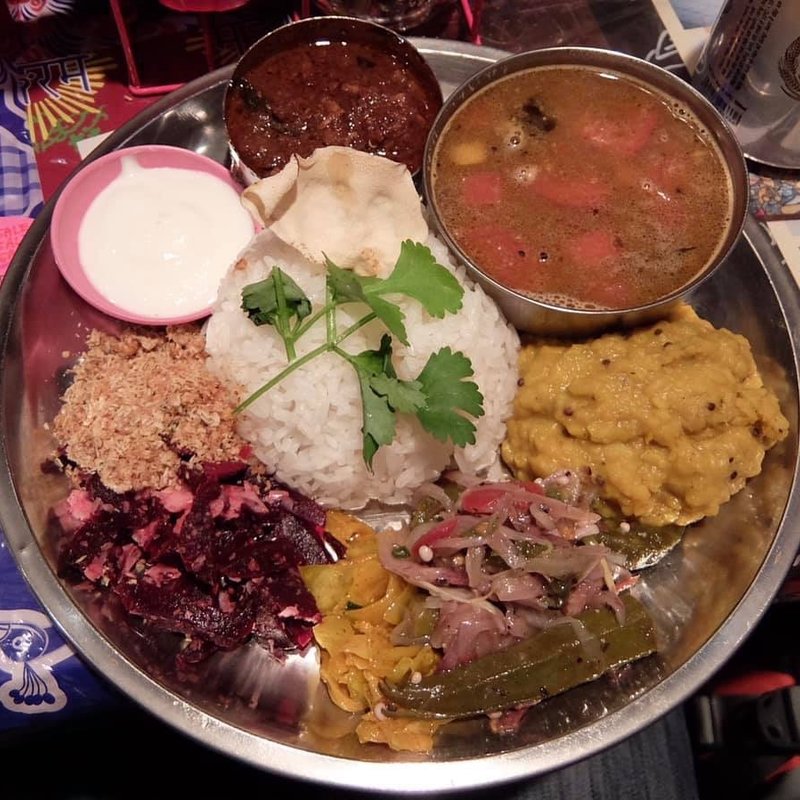 インド・スリランカプレート(ニャムニャム食堂)