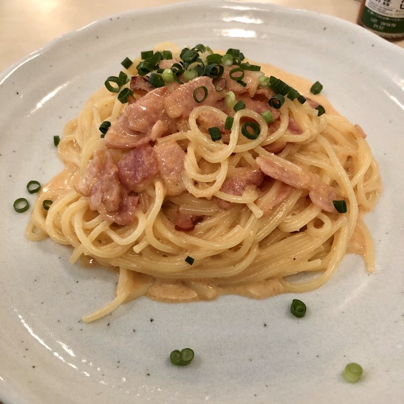 ランチセットB 明太子カルボナーラ(和伊麺茶処 だん )