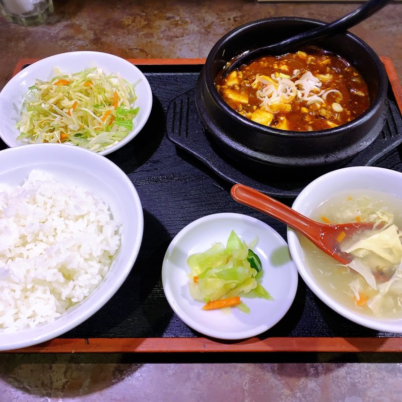 麻婆豆腐定食(橙 （ダイダイ）)