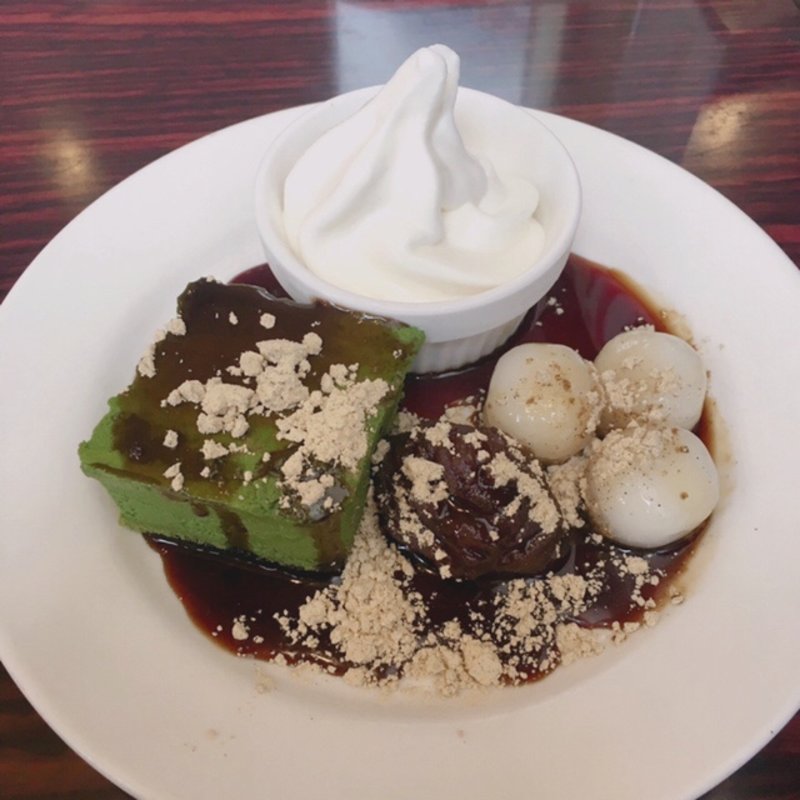 お濃い抹茶ババロア(ガスト 原町店 )