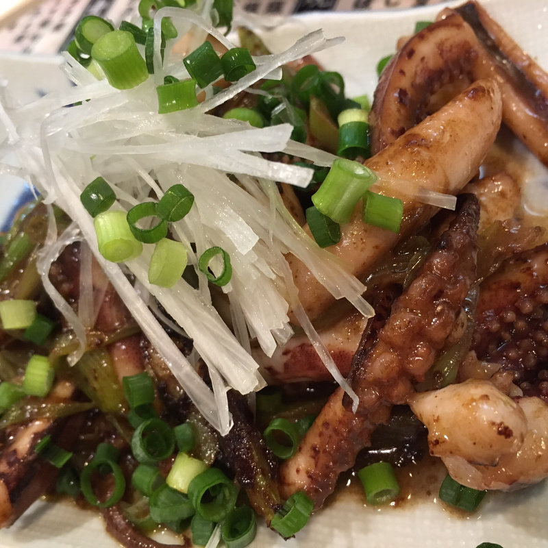 いか肝焼き(もつ焼き稲垣)