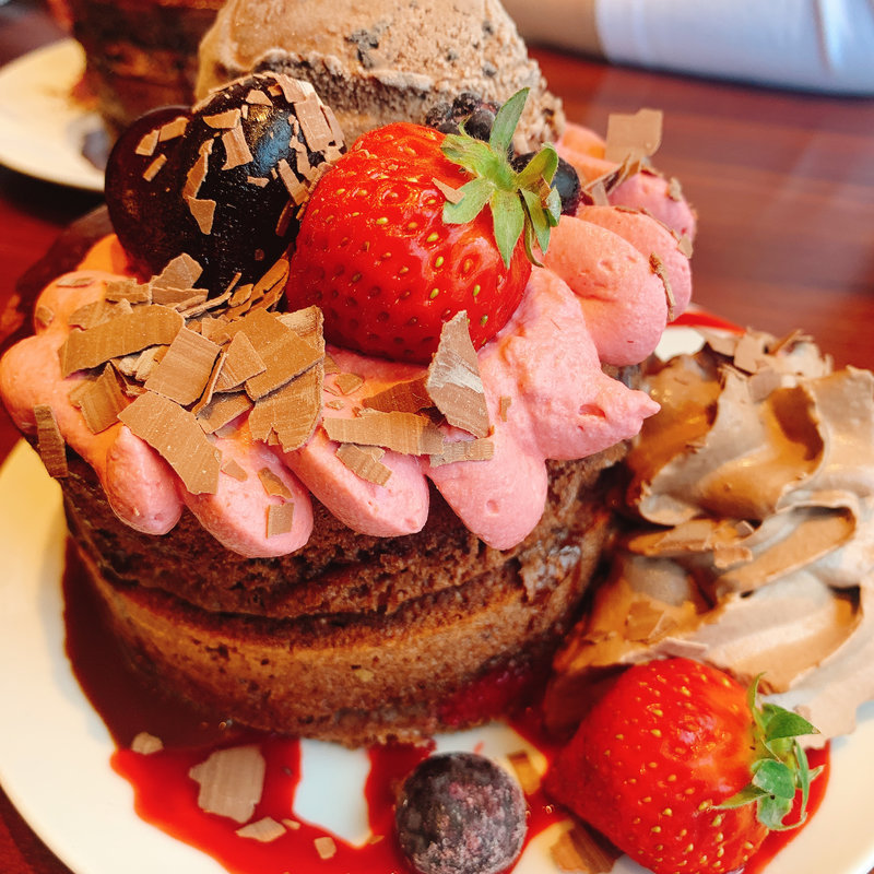 恋のチョコレートホットケーキ(フライング・スコッツマン秋葉原店)