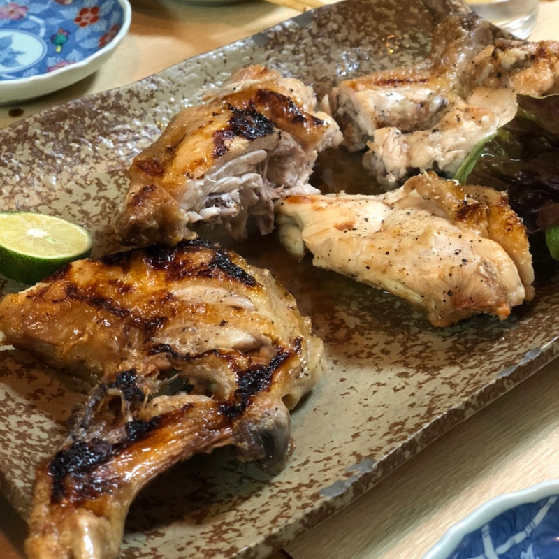 若鶏塩焼(浪速割烹居酒屋おかだ)