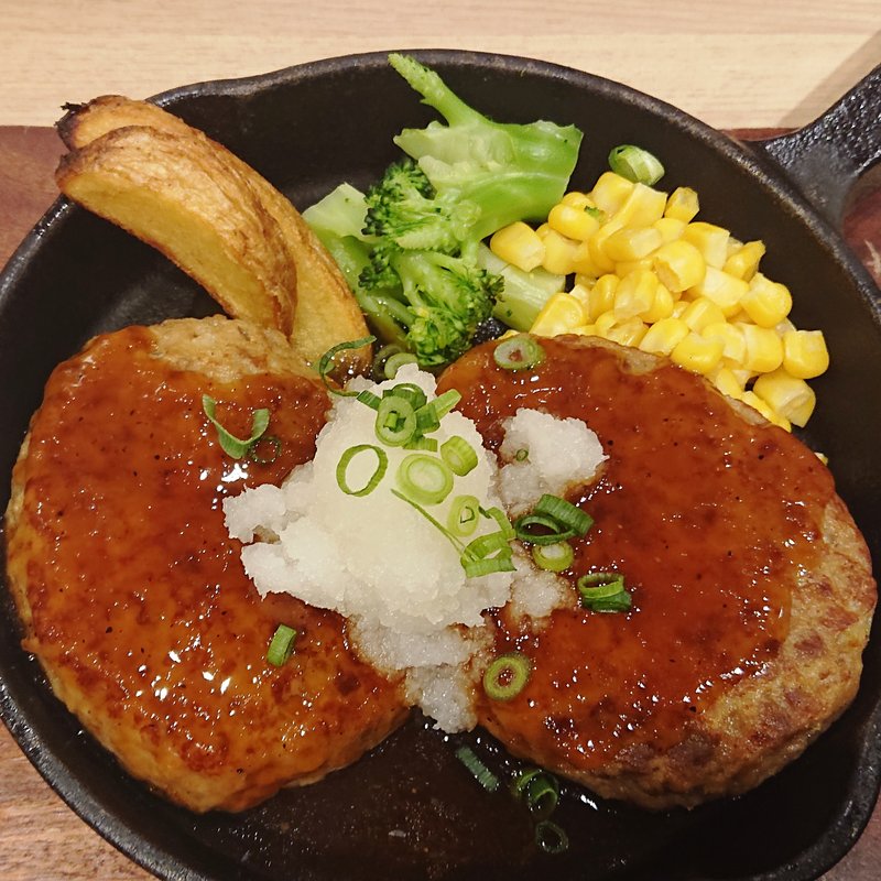 和風おろしワンバーグ定食（Wバーグ）(ラパウザ アトレ川崎店)