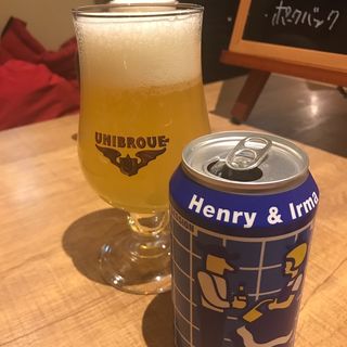 ヘンリー&イヤマ ヘイジーセッションIPA(Beer Cafe グリル ベリーズ)