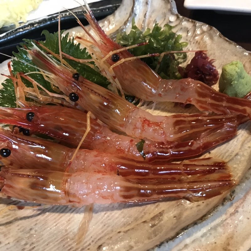 シマエビ刺身(味処 きくよ食堂 ベイエリア店)