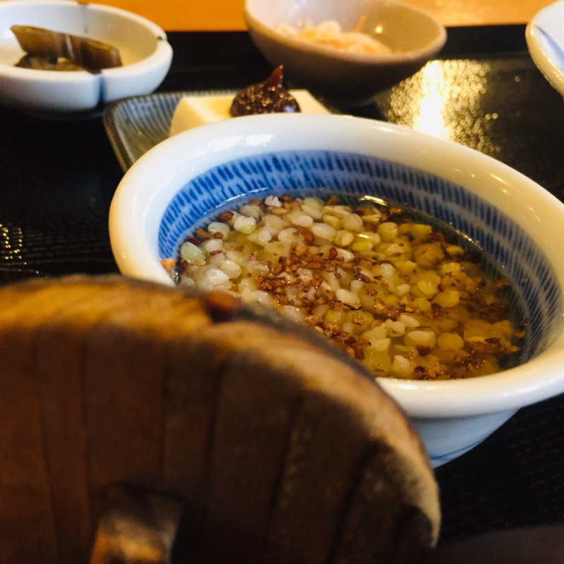 そば粥(吾亦紅 われもこう)