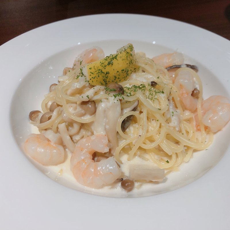 海老のレモンクリームソース(亀有イタリアン Zucchero)