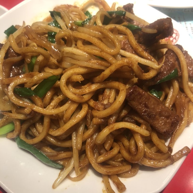 レバーカレー焼そば(大阪王将 新宿店)