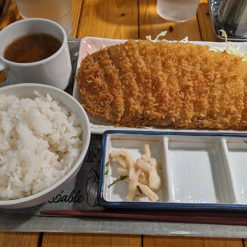 上サーロイン牛かつ定食(音楽食堂SWS(starwoodsspace))