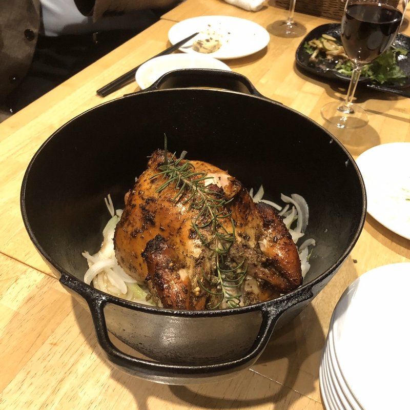 清流若どりのロースト　1羽(東京オーブン)