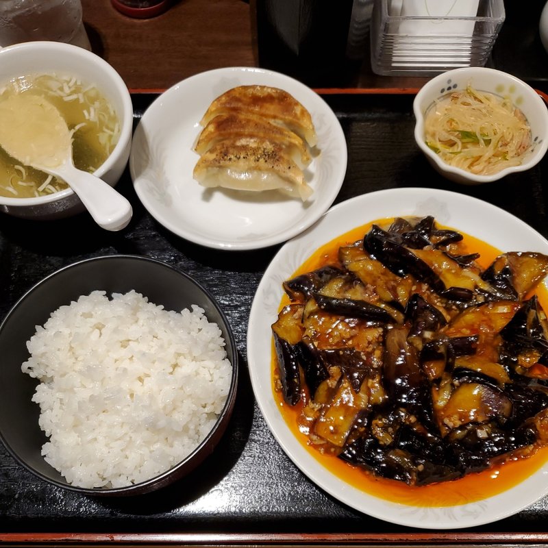 麻婆茄子定食(永楽)