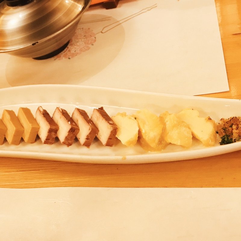 クリームチーズの味噌漬け醤油漬け(おざら割烹　こうしゅう庵 )