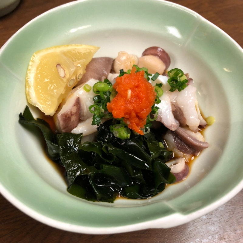 タコの吸盤ポン酢(すしざんまい本陣)