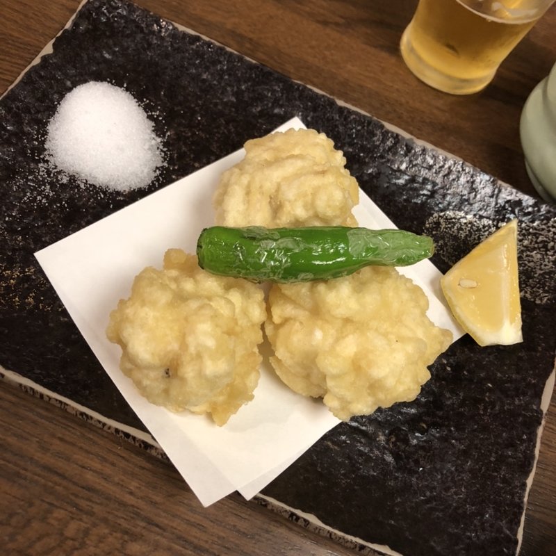 白子の天ぷら(すしざんまい本陣)