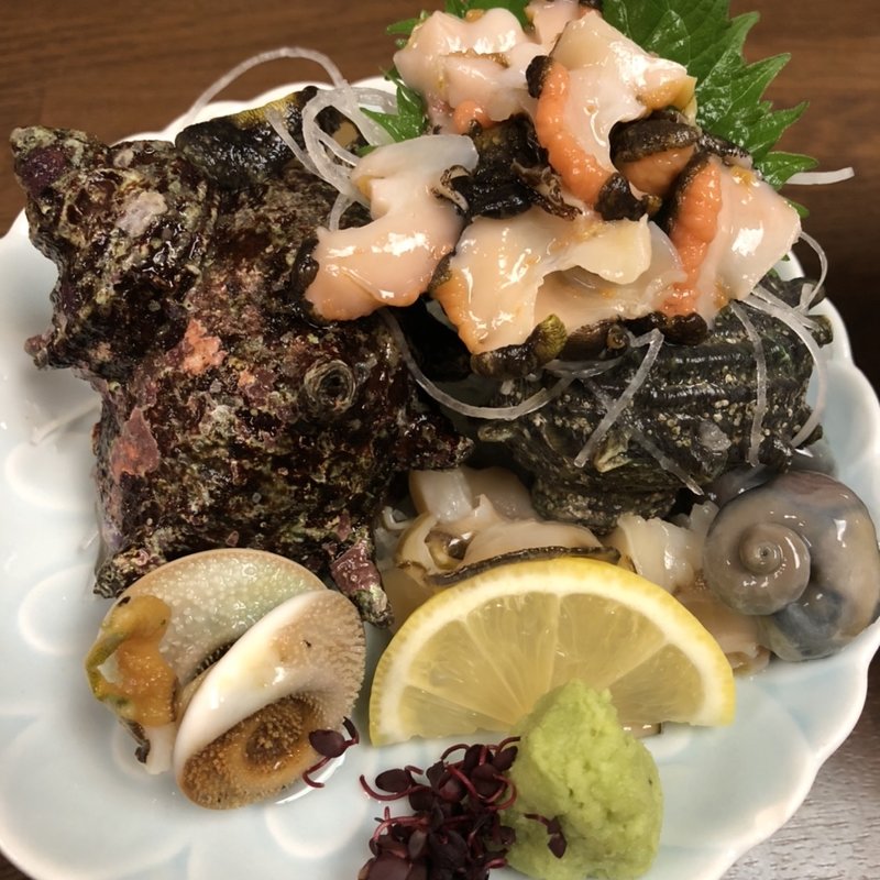 サザエの刺身(すしざんまい本陣)