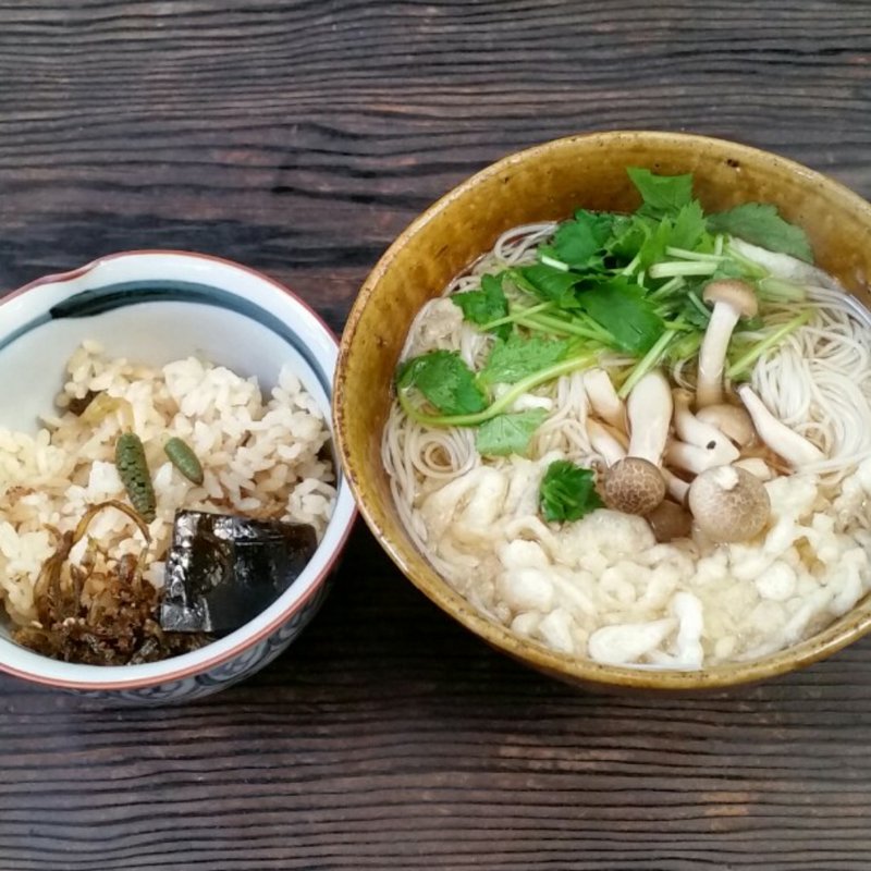 にゅうめんと季節のごはん(そうめん処 森正)