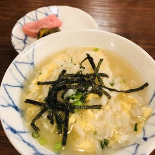 お鍋の後の雑炊(かに道楽 新宿駅前店 （かにどうらく）)