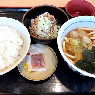 納豆定食(山田うどん食堂 松戸高塚店)