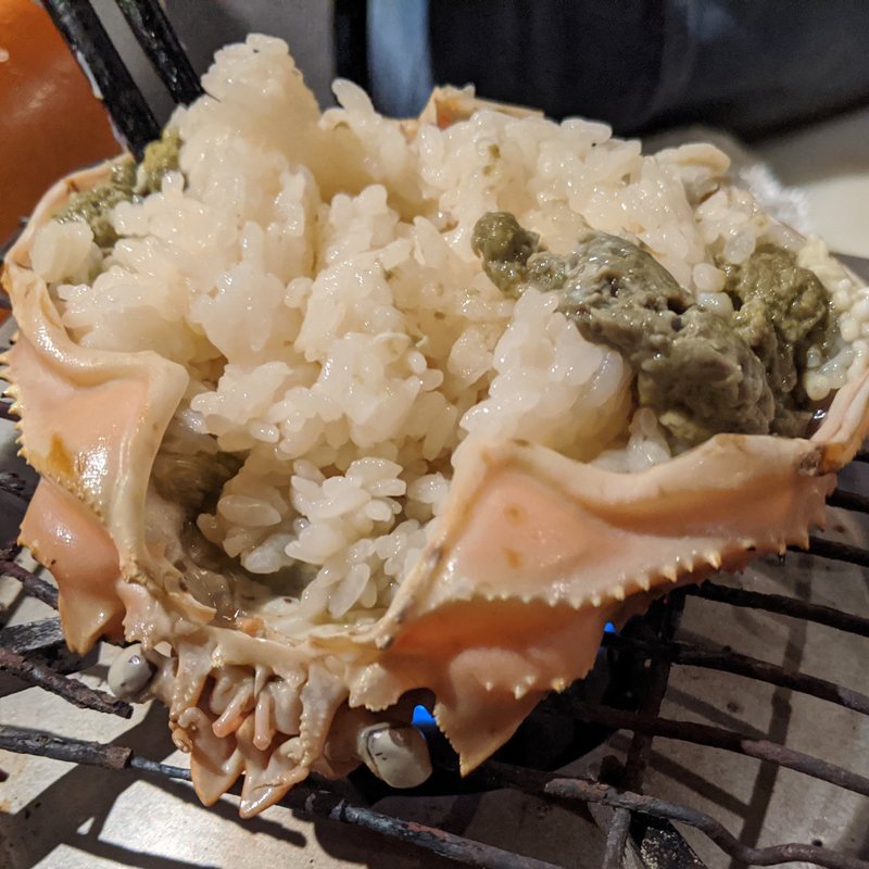 蟹甲羅御飯(松陰鶴水)
