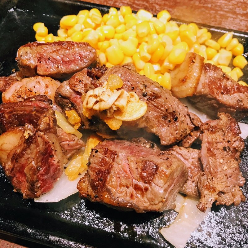 乱切りカットステーキ200g(いきなりステーキ愛知蒲郡店)