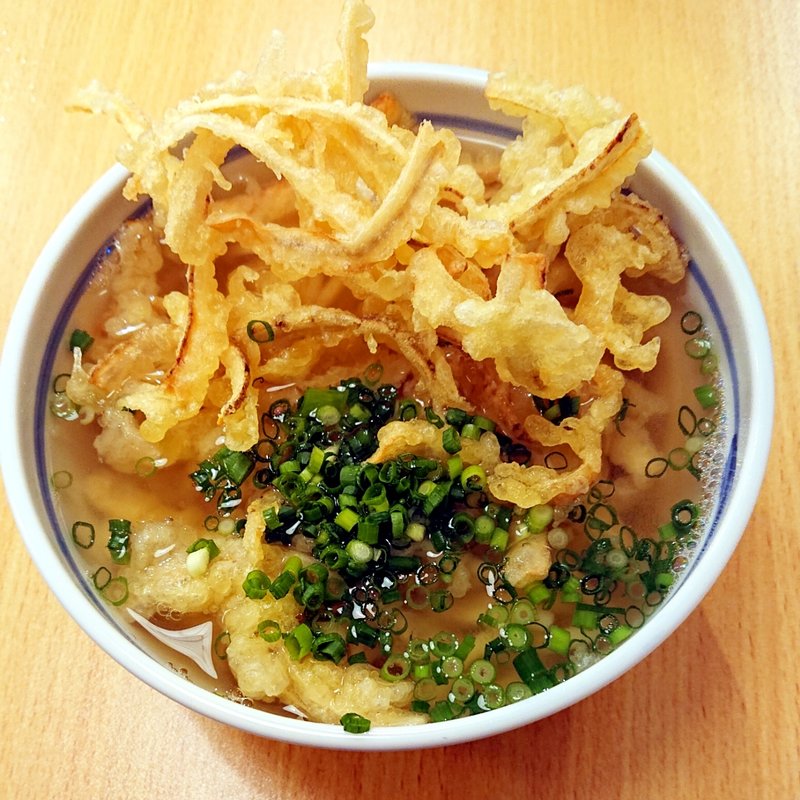 ごぼう天うどん(素うどん華ちゃん)