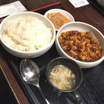 麻婆豆腐定食(１カラ～４カラ）(中華料理 炎麻堂 三軒茶屋店)