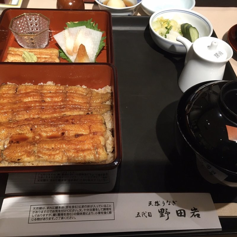 寿セット(野田岩 日本橋高島屋特別食堂)