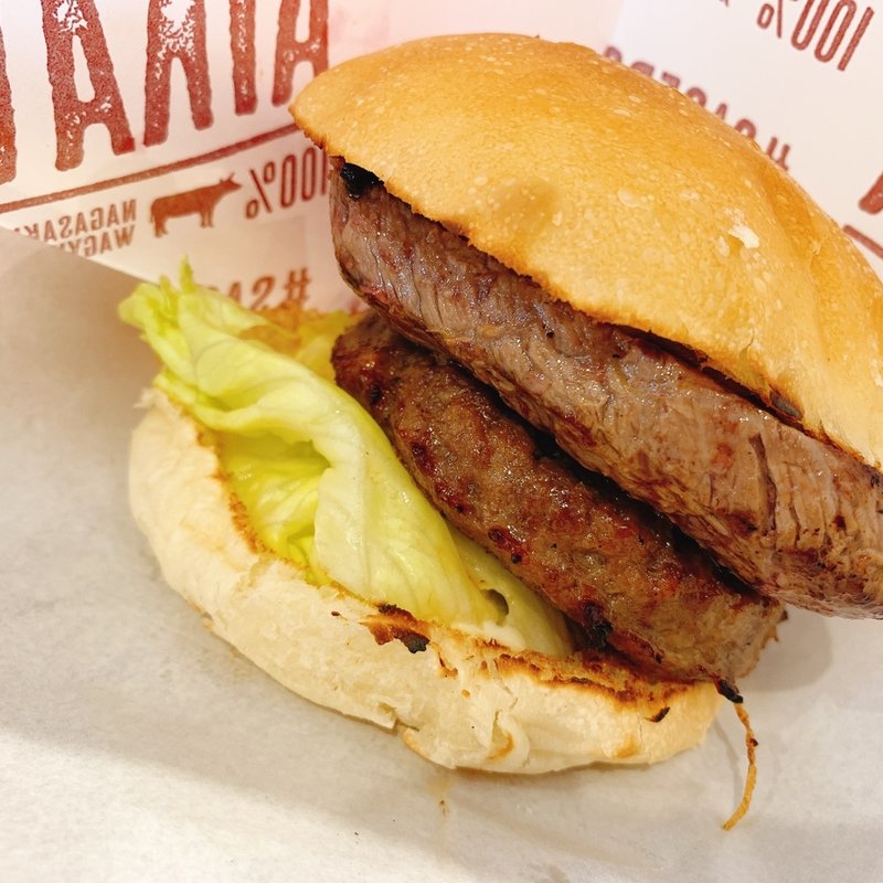 モモステーキバーガー(あいかわ)