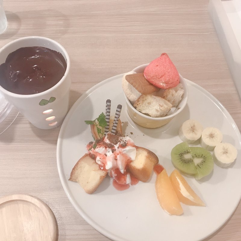 ベルギーチョコレートフォンデュ(Trees' cafe)