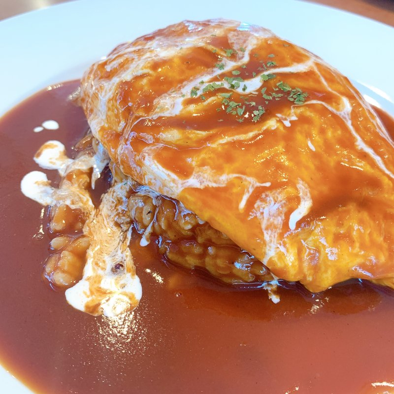 オムライスセット(カフェド・ルージュブラン)