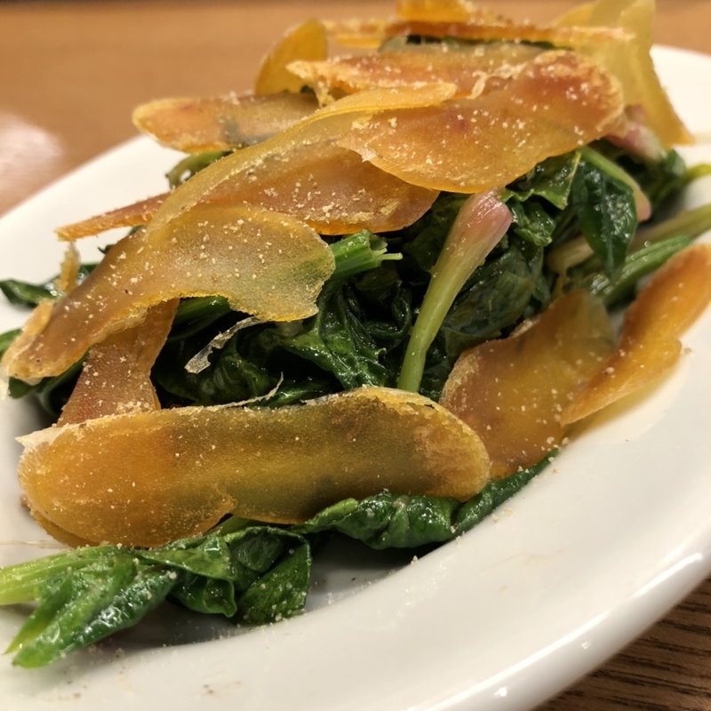 ほうれん草とからすみ(Yorgo)