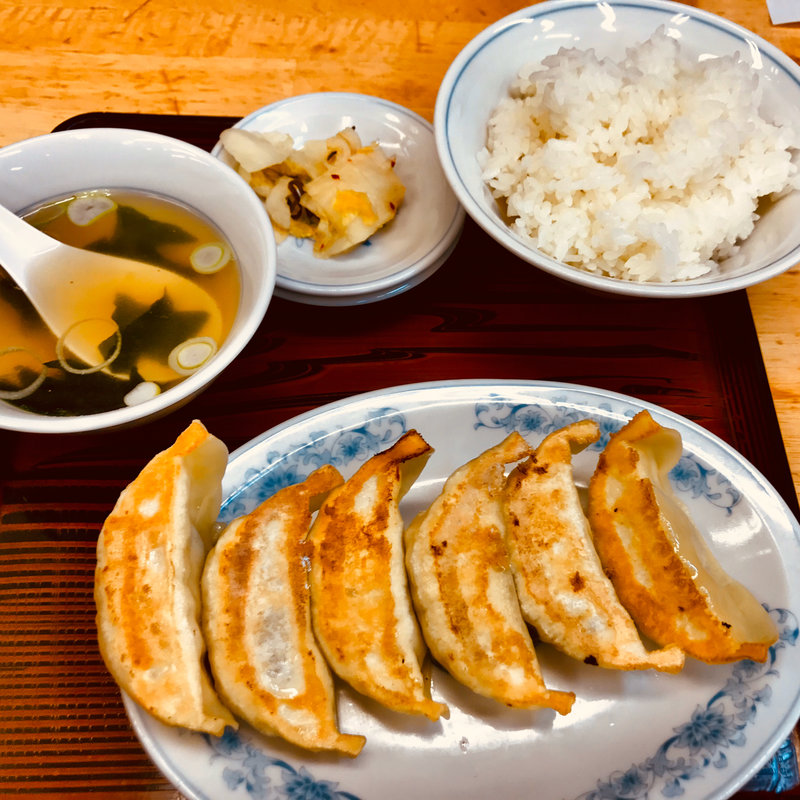 焼餃子とライス(ぎょうざの満洲 狭山市駅店)