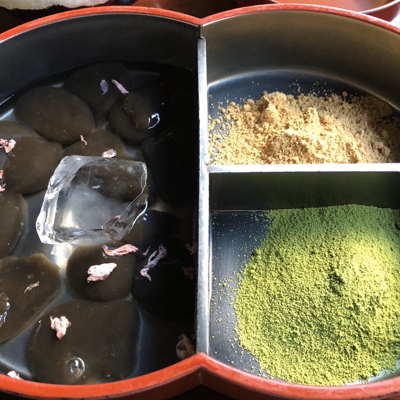 わらび餅セット(廚菓子くろぎ （クリヤカシクロギ）)