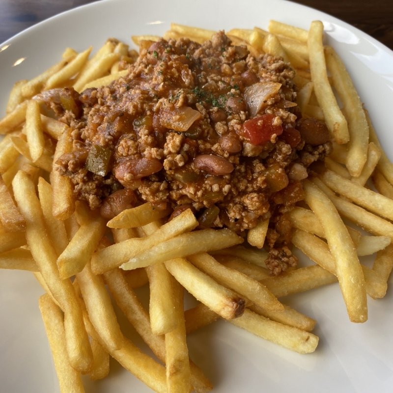 フライドポテト&チリビーンズ(Jacks Dogcafe&Trimming)