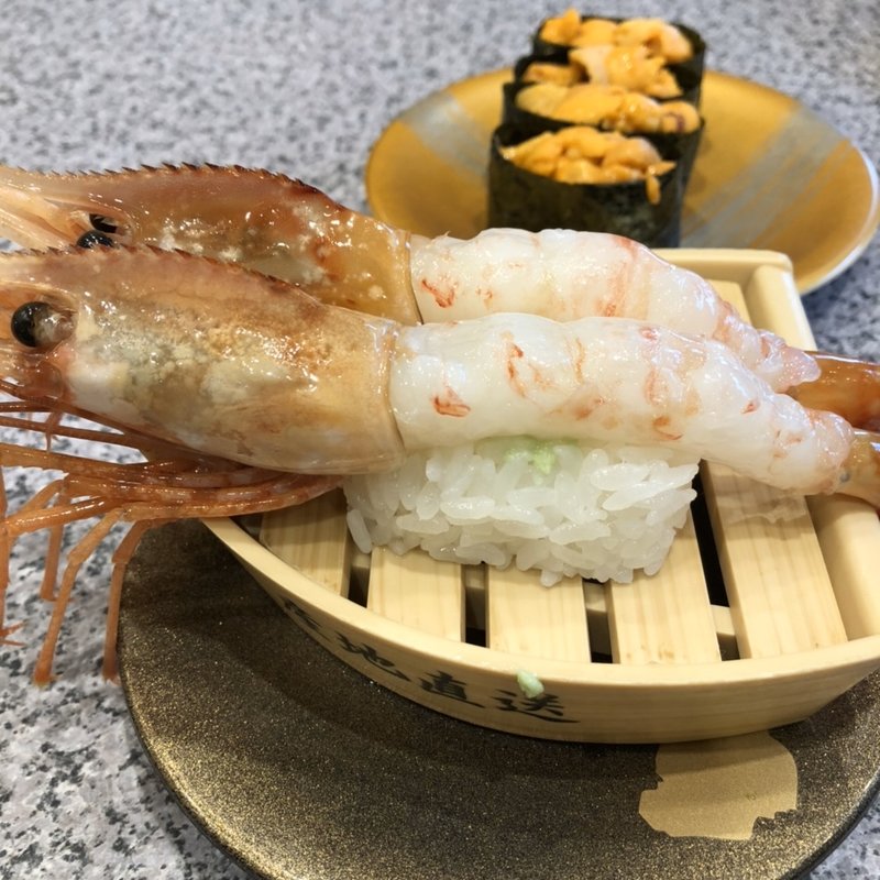 牡丹海老(回転寿司とっぴ～ 小樽運河通り店)