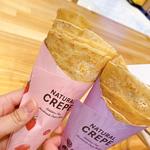 たっぷりイチゴ & あずき & 生クリーム(ナチュラルクレープ 経堂店)