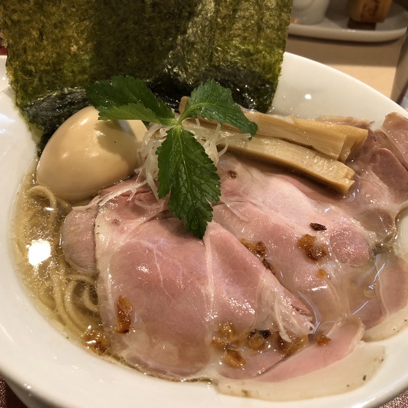 味玉金色貝そば(燃えよ麺助)