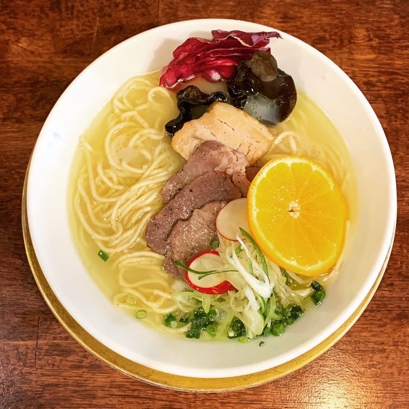 限定　ネギ塩牛タンらーめん(海老丸らーめん)